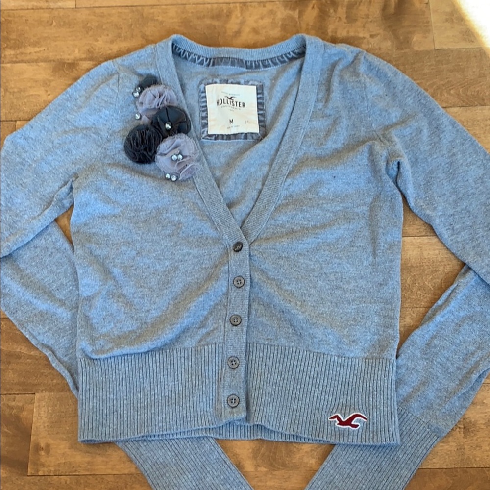 Grey Hollister Sweater